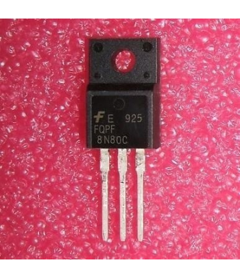 N-MOSFET 800V 8A 59W FQPF8N80C