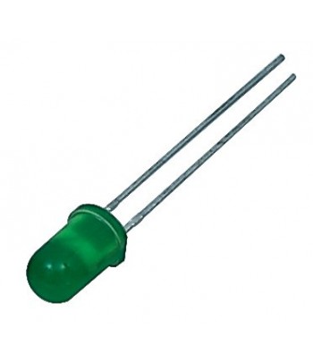 LED 5MM GREEN DIFF.  LOW...