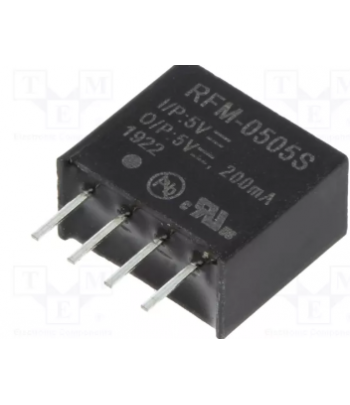 CONVERTOR DC/DC 1W RFM-0505S